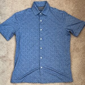 Daniel Cremieux Casual Blue Textured Shirt
